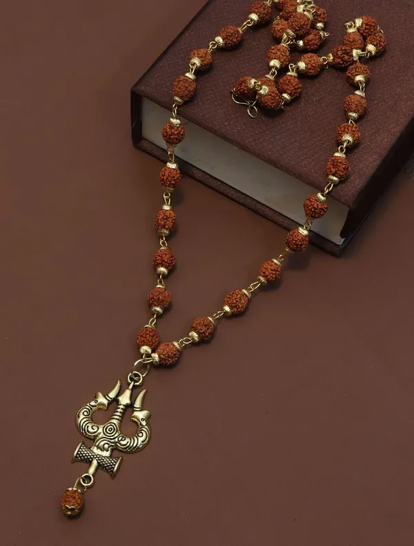 Shiv_Trshul_mala_Gold-Plated_Lord_Shiva_damru_Locket_Wood_Pendant_rudraksha