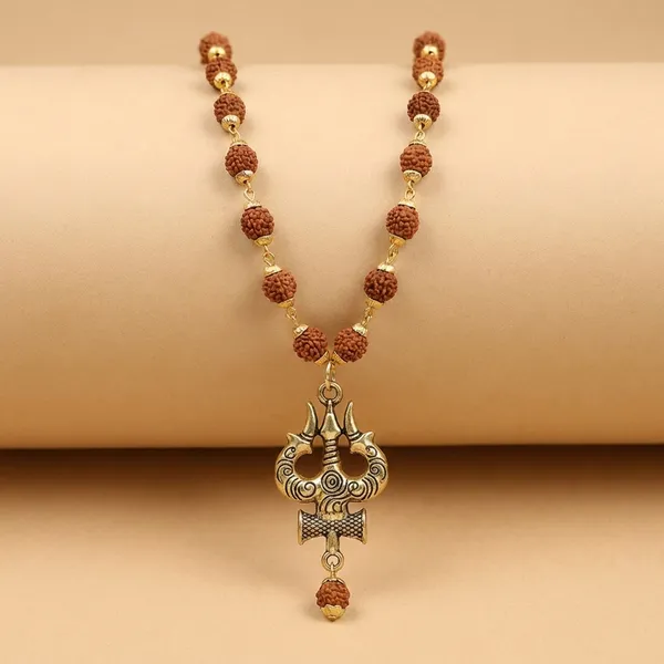 Shiv_Trshul_mala_Gold-Plated_Lord_Shiva_damru_Locket_Wood_Pendant_rudraksha