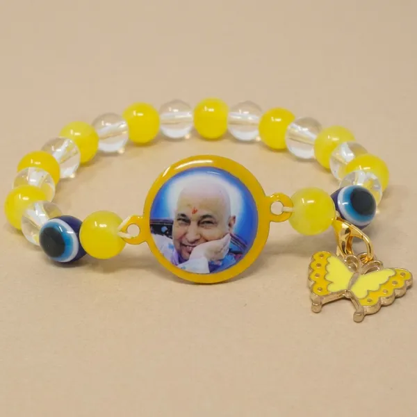 DIVINE_GURU_JI_Jai_Guru_Ji_Bracelet_with_Yellow_&_Crystal_Beads,_Evil_Eye_Protection_&_Butterfly_Charm_|_Spiritual_Divine_Wristband_for_Men_&_Women_|_Devotional_Gift_for_Faith_&_Meditation