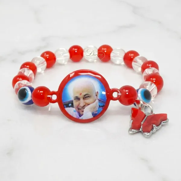 DIVINE_GURU_JI_Jai_Guruji_Red_Beads_Bracelet_with_Butterfly_Charm_|_Handmade_Spiritual_Bracelet_with_Guruji_Swaroop_for_Men_&_Women_|_Devotional_for_Meditation,_Pooja_&_Satsang_Gift