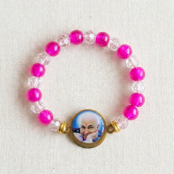 DIVINE_GURU_JI_Jai_Guruji_Pink_Beads_Bracelet_|_Handmade_Spiritual_Bracelet_with_Guruji_Swaroop_|_Divine_Blessings_for_Women,_Meditation,_Satsang_&_Devotional_Gift