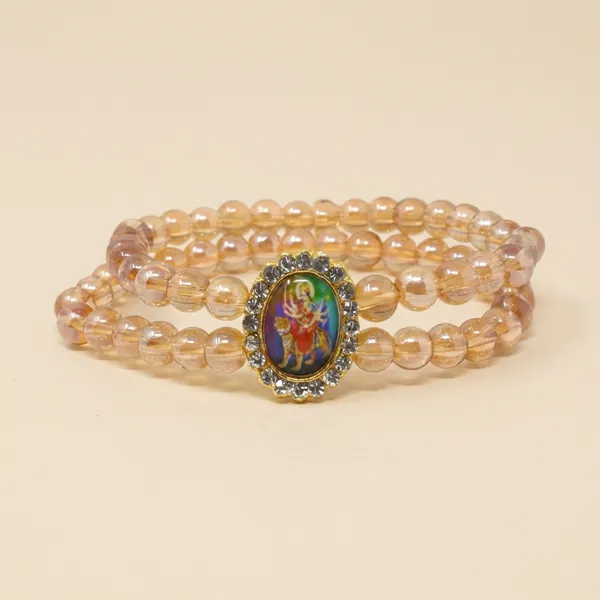 DIVINE_GURU_JI_Mata_Rani_Bracelet_|_Sherawali_Mata_Bracelet_with_Shimmer_Beads_|_Spiritual_Kada_Wristband_for_Men_and_Women_|_Devotional_Bhakti_Gift_for_Prayer,_Puja_&_Meditation