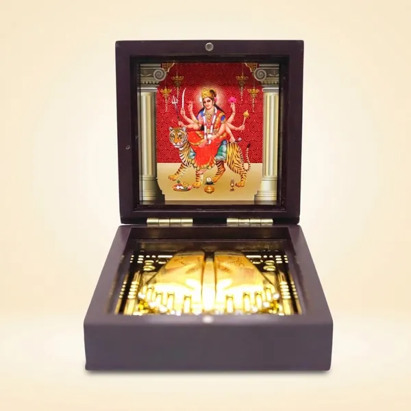 DIVINE_GURU_JI_Mata_Rani_Charan_Box_|_Sherawali_Mata_Charan_Paduka_for_Puja_Room,_Home_Temple_&_Meditation_|_Spiritual_Devotional_Gift_Item