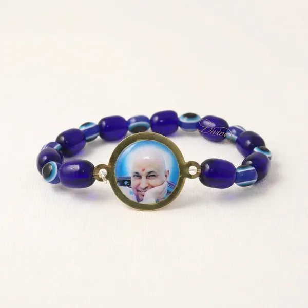 DIVINE_GURU_JI_Jai_guru_Ji_Blue_Bead_Bracelet_|_Evil_Eye_Spiritual_Kada_with_Guru_Ji_Blessings_|_Protective_Devotional_Wristband_for_Men_&_Women_|_Prayer,_Meditation_&_Bhakti_Gift