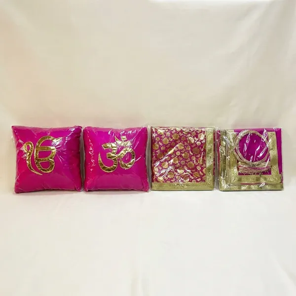 Divine_GURU_JI_Jai_Guru_Ji_Chola_Set_with_Guruji_Blessings_Print_|_Decorative_Cushion_Covers_&_Divine_Rumala_for_Pooja,_Mandir,_Spiritual_Gifts_&_Religious_Decor_–_14_Piece_Set_(Pink)