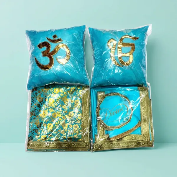 Divine_GURU_JI_Jai_Guru_Ji_Chola_Set_with_Guruji_Blessings_Print_|_Decorative_Cushion_Covers_&_Divine_Rumala_for_Pooja,_Mandir,_Spiritual_Gifts_&_Religious_Decor_–_14_Piece_Set_(Sky_Blue)