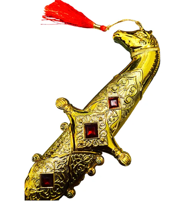 Golden_Stylish_Shining_Look_Made_of_Fibre_Plastic_Body_with_Non_Sharp_Iron_Blade_(8_Inch)
