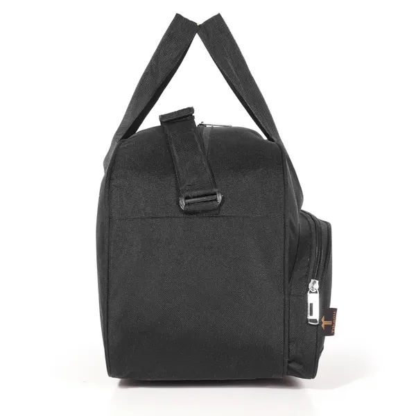 Black_16_Inch_Duffle_Bag_With_2_Spacious_Compartments_For_Travel,_Gym_&_Overnight_Trips