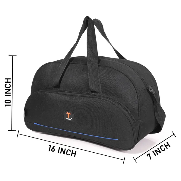 Black_16_Inch_Duffle_Bag_With_2_Spacious_Compartments_For_Travel,_Gym_&_Overnight_Trips