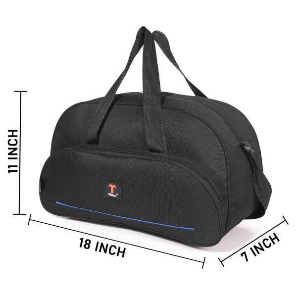 Black_18_Inch_Duffle_Bag_With_2_Spacious_Compartments_For_Travel,_Gym_&_Overnight_Trips