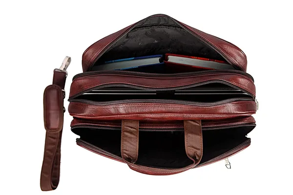 Brown_Pu_Foam_Leather_Expandable_Laptop_Messenger_Bag_For_Office_&_Travel_(40.64_X_16.51_X_30.48_Cm)