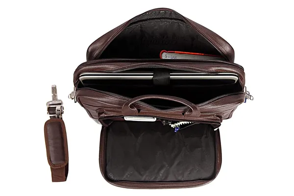 Brown_Classic_Pu_Foam_Leather_Expandable_Laptop_Messenger_Bag_For_Office_&_Travel_(40.64_X_16.51_X_30.48_Cm)