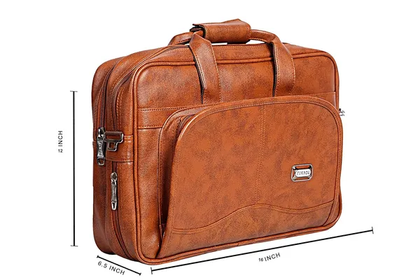 Tan_Classic_Pu_Foam_Leather_Expandable_Laptop_Messenger_Bag_For_Office_&_Travel_(40.64_X_16.51_X_30.48_Cm)