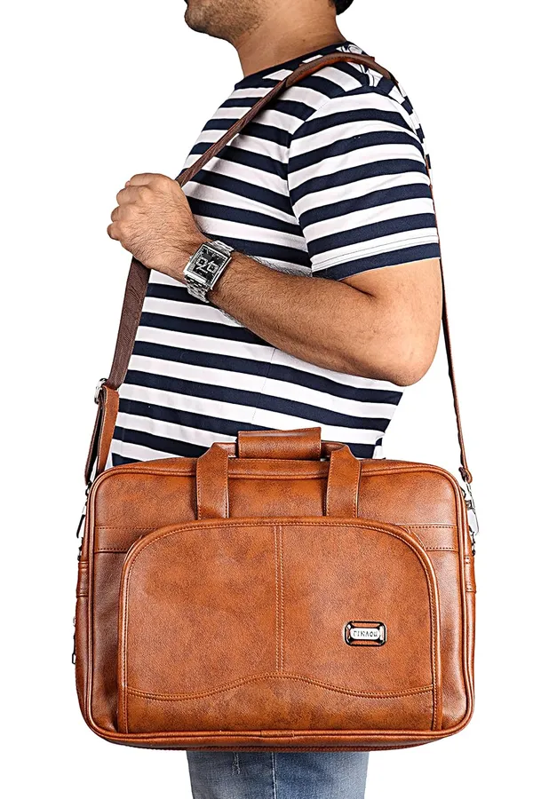 Tan_Classic_Pu_Foam_Leather_Expandable_Laptop_Messenger_Bag_For_Office_&_Travel_(40.64_X_16.51_X_30.48_Cm)