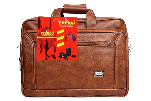 Tan_Pu_Foam_Leather_Expandable_Laptop_Messenger_Bag_For_Office_&_Travel_–_16_Inch_(40.64_X_16.51_X_30.48_Cm)