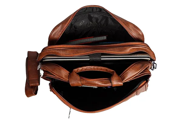 Tan_Pu_Foam_Leather_Expandable_Laptop_Messenger_Bag_For_Office_&_Travel_–_16_Inch_(40.64_X_16.51_X_30.48_Cm)