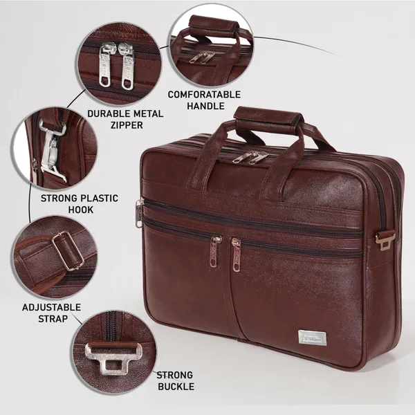 Brown_12_Inch_Foam_File_Messenger_Bag_For_Office_&_Travel
