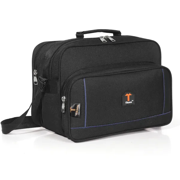 Black_12_Inch_Messenger_File_&_Travel_Shoulder_Bag