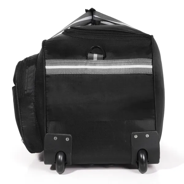 Black_24_Inch_Duffel_Trolley_Bag_With_Wheels,_Adjustable_Strap_&_Spacious_Compartments