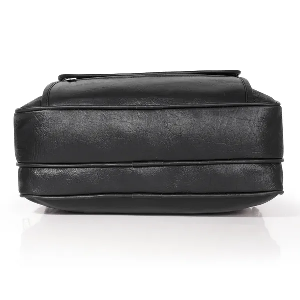 Black_Classic_Foam_Travel_Messenger_Office_Bag_With_Laptop_Sleeve