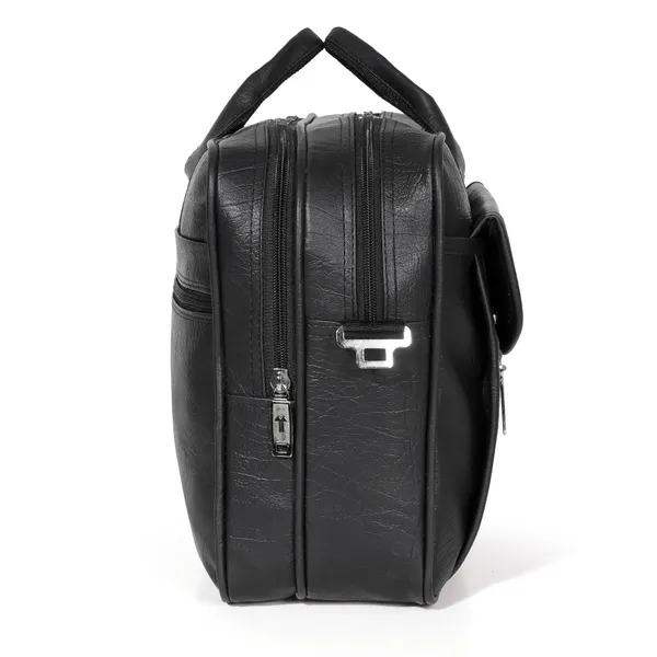 Black_Classic_Foam_Travel_Messenger_Office_Bag_With_Laptop_Sleeve