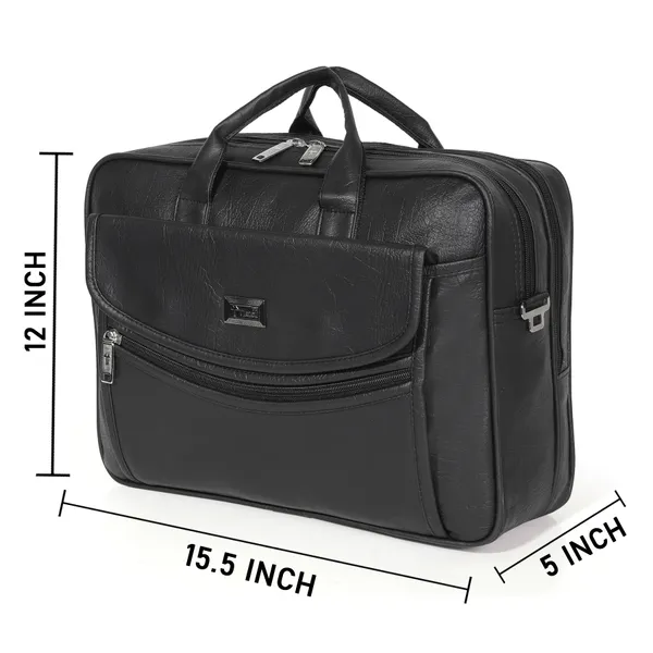 Black_Classic_Foam_Travel_Messenger_Office_Bag_With_Laptop_Sleeve
