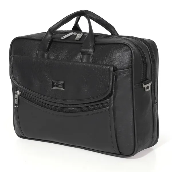 Black_Classic_Foam_Travel_Messenger_Office_Bag_With_Laptop_Sleeve