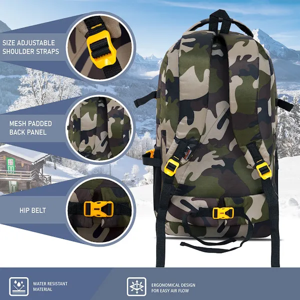 Green_Army_Style_Hiking_&_Trekking_Travel_Backpack_–_25_Inch
