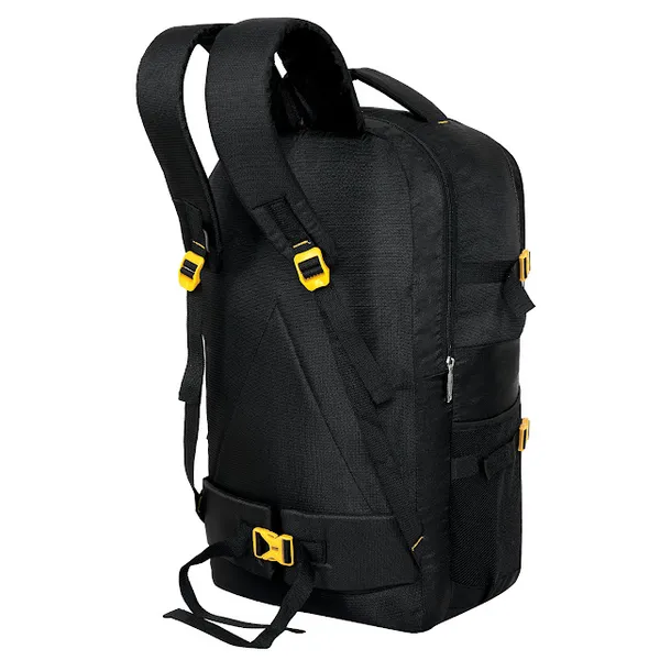 Black_Polyester_Pu_Coated_20_Inch_Laptop_Backpack_For_College_&_School