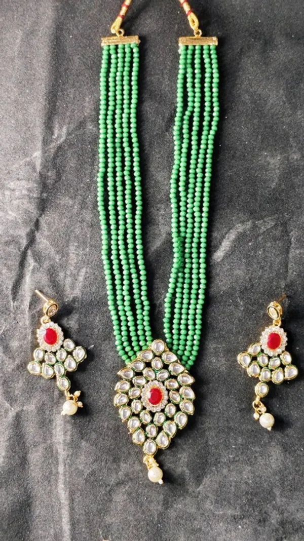Green_Premium_Alloy_Earrings_&_Necklace_Jewellery_Set_For_Women_(Pack_Of_2)