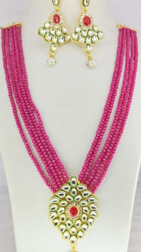 Pink_Premium_Alloy_Earrings_&_Necklace_Jewellery_Set_For_Women_(Pack_Of_2)