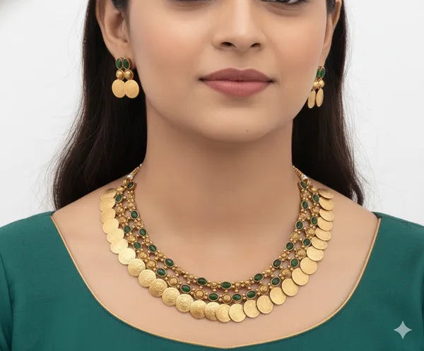 Green_Premium_Alloy_Earrings_&_Necklace_Jewellery_Set_For_Women