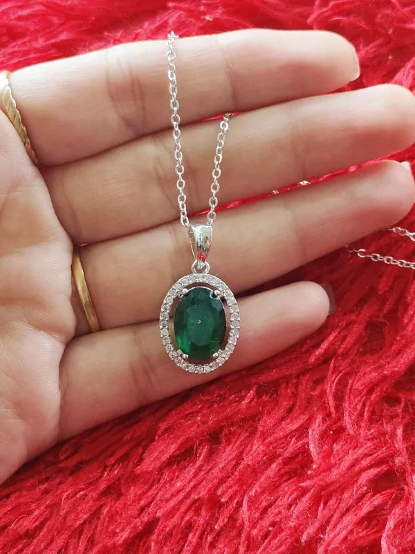 Dark_Green_Premium__Everyday_Stainless_Steel_Pendant_For_Women
