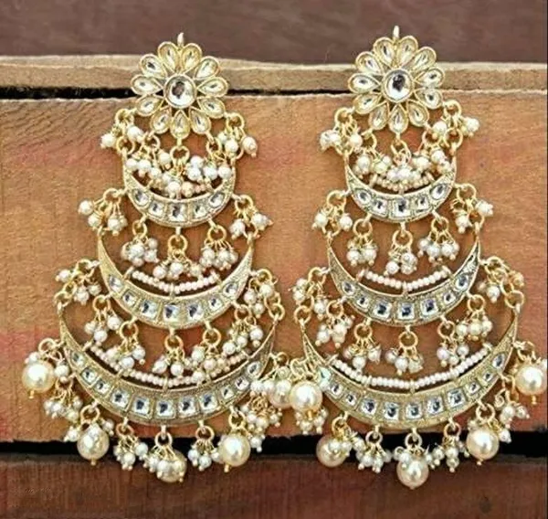 Gold__Brass_Clip-On_Chandbali_Earrings_For_Women