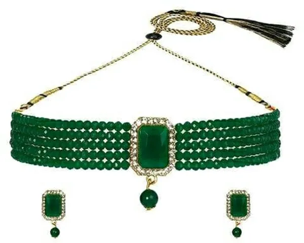 Green_Premium_Alloy_Earrings_&_Necklace_Jewellery_Set_For_Women