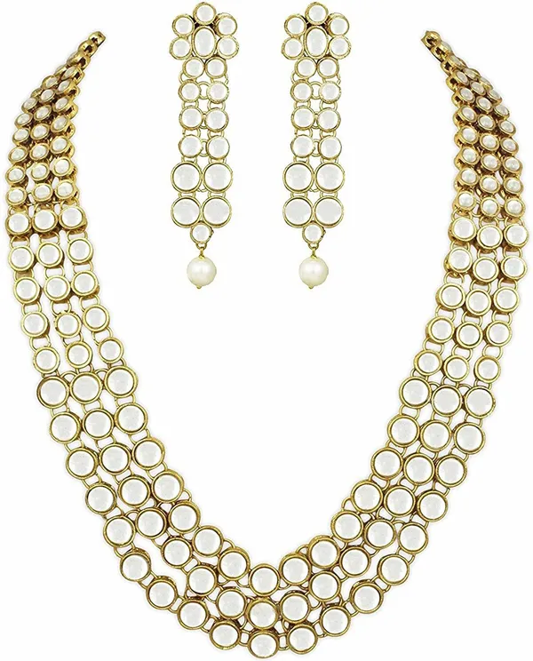 Gold_Premium_Alloy_Necklace,_Earrings_&_Ring_Jewellery_Set_For_Women