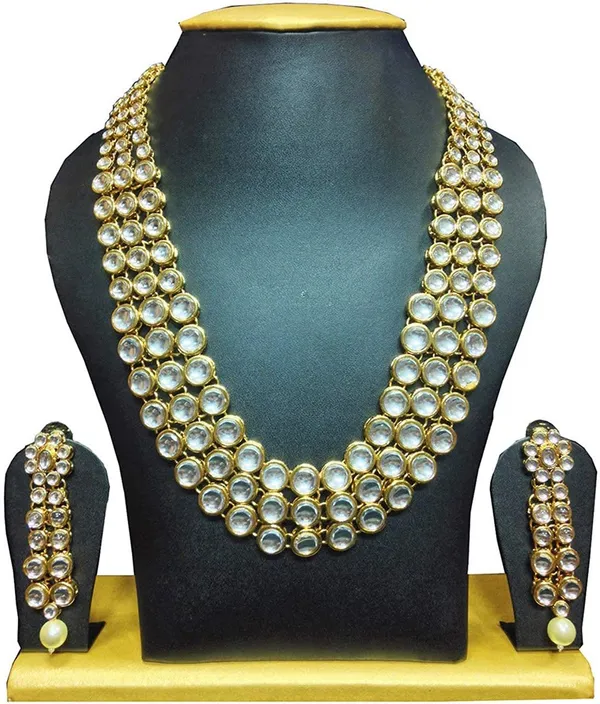 Gold_Premium_Alloy_Necklace,_Earrings_&_Ring_Jewellery_Set_For_Women