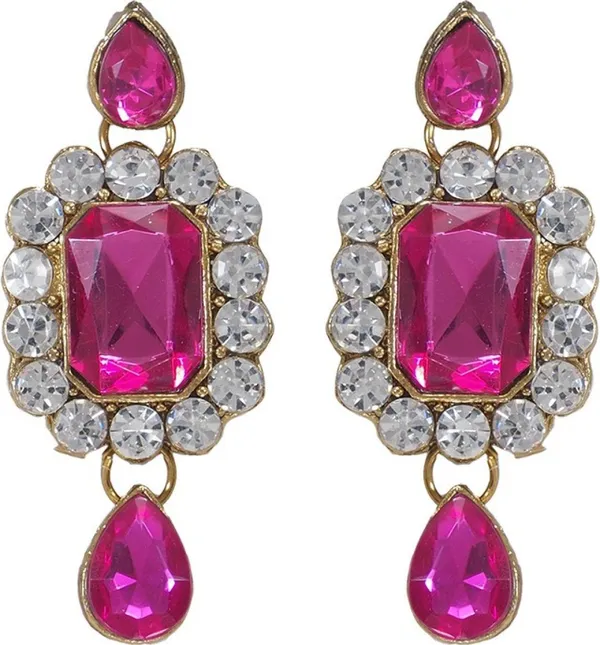 Pink_Premium_Alloy_Earrings_&_Necklace_Jewellery_Set_For_Women