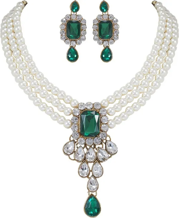 Green_Premium_Alloy_Earrings_&_Necklace_Jewellery_Set_For_Women