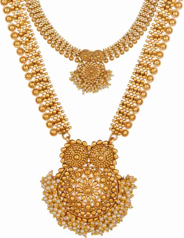 Gold_Premium_Copper_Necklace_With_Earrings_&_Maang_Tikka_Jewellery_Set_For_Women