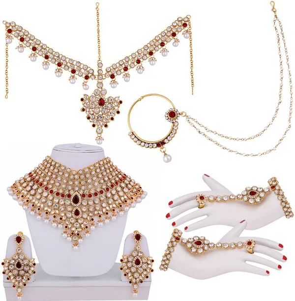 Maroon_Premium__Copper_Jewellery_Set_For_Women