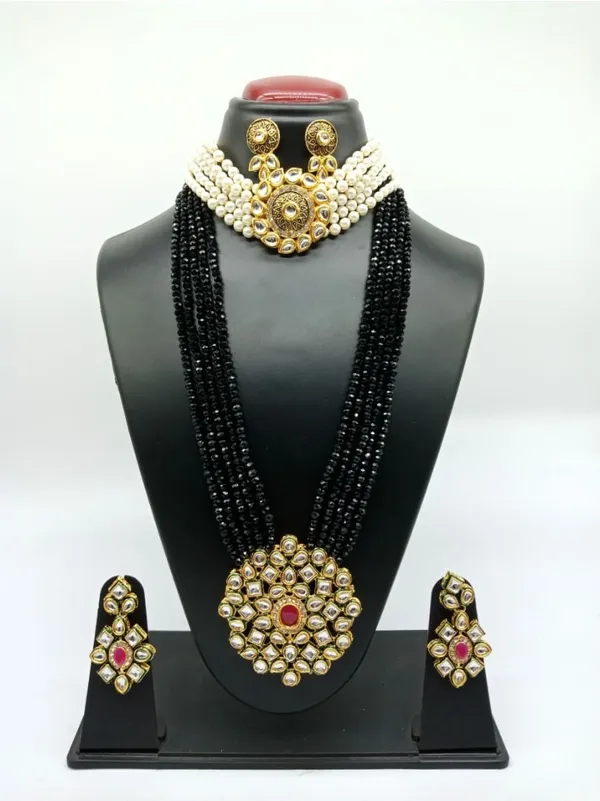 Black_Premium_Brass_Earrings_&_Necklace_Jewellery_Set_For_Women