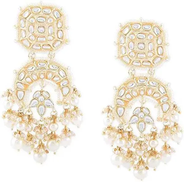 White__Stone_Earrings_Set_For_Women