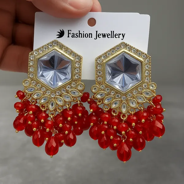 Red_Chandbali_Clip-on_Earring__For_Women