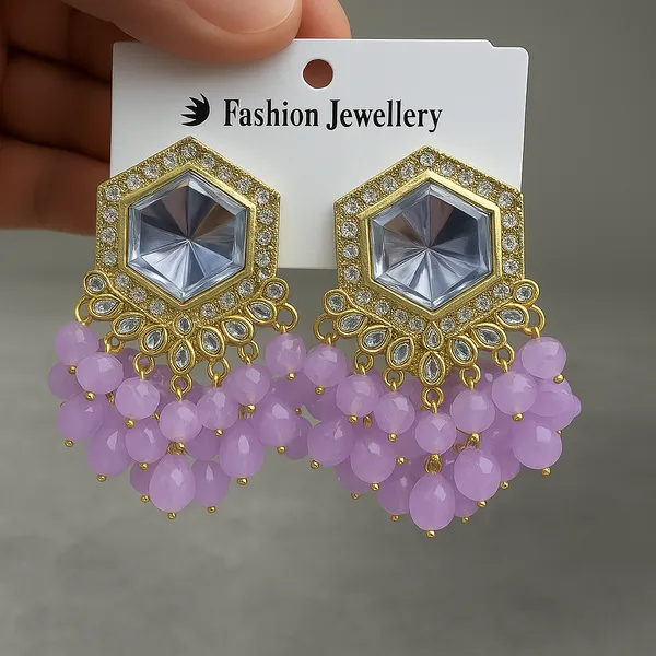 Purple_Chandbali_Clip-on_Earring__For_Women