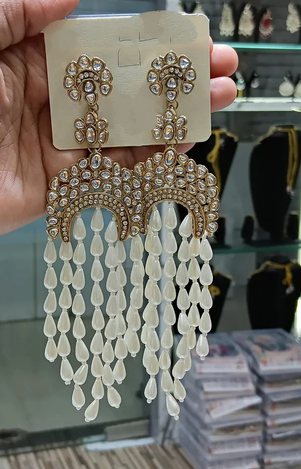 White_Chandbali_Clip-on_Earring__For_Women
