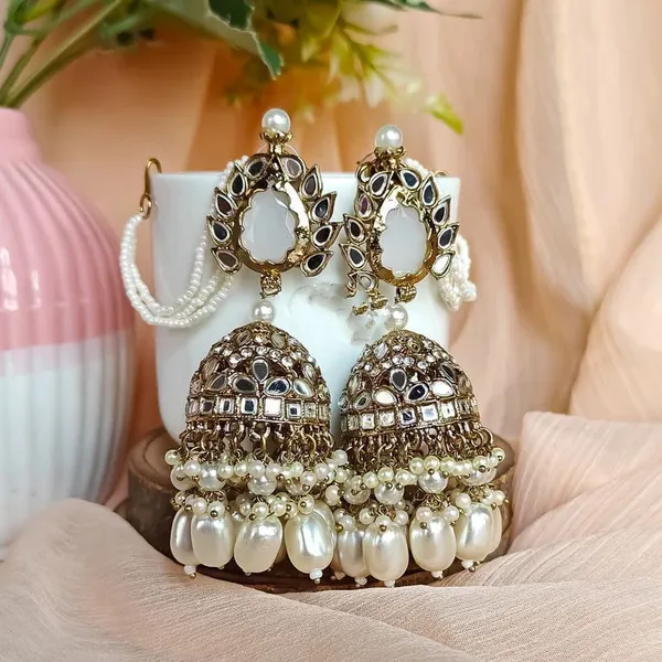 White_Chandbali_Clip-on_Earring__For_Women
