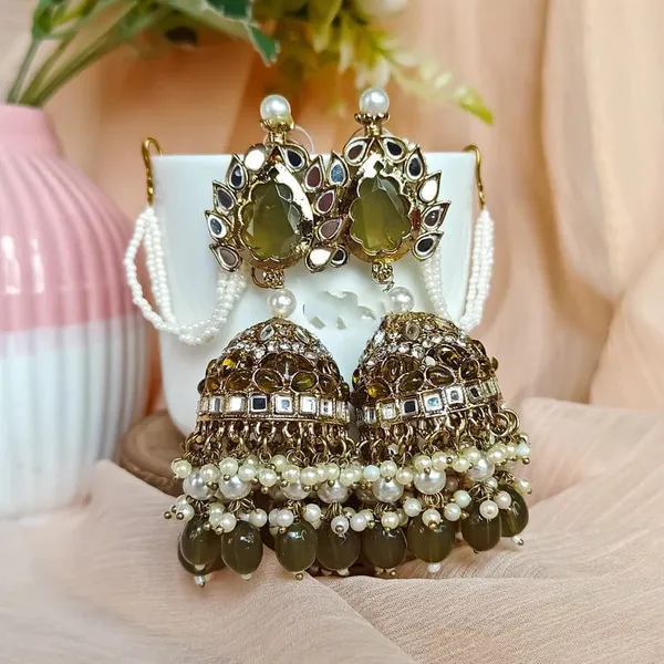 Green_Chandbali_Clip-on_Earring__For_Women