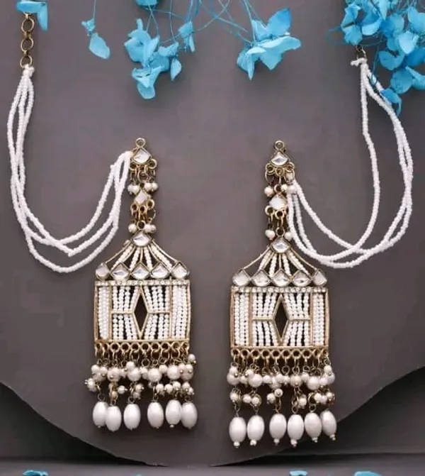 White_Chandbali_Clip-on_Earring__For_Women
