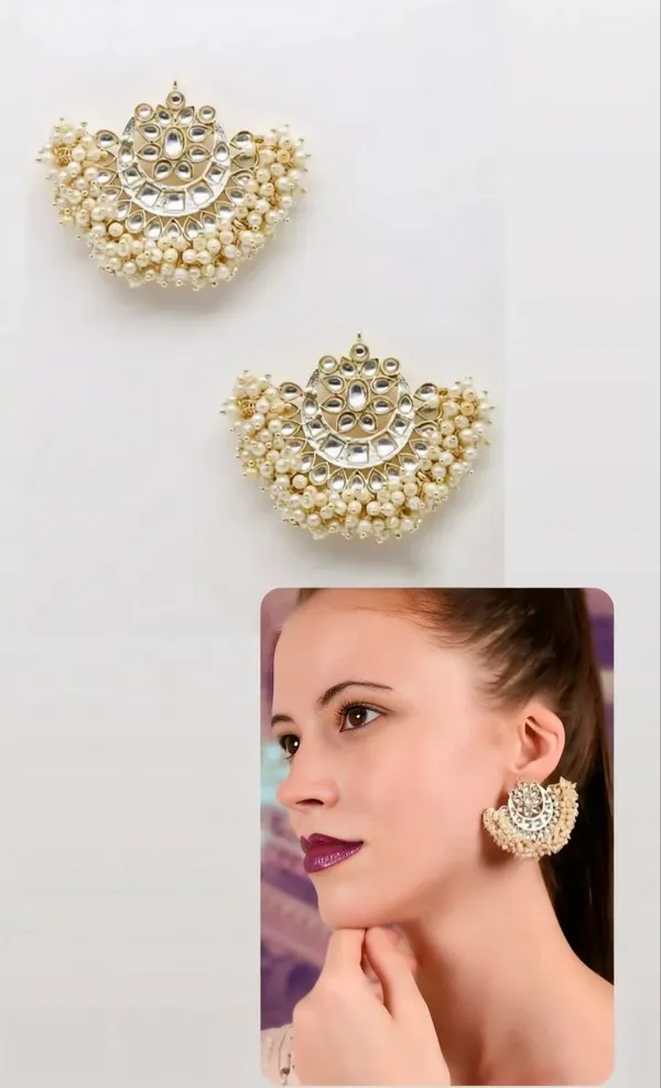 White_Chandbali_Clip-on_Earring__For_Women